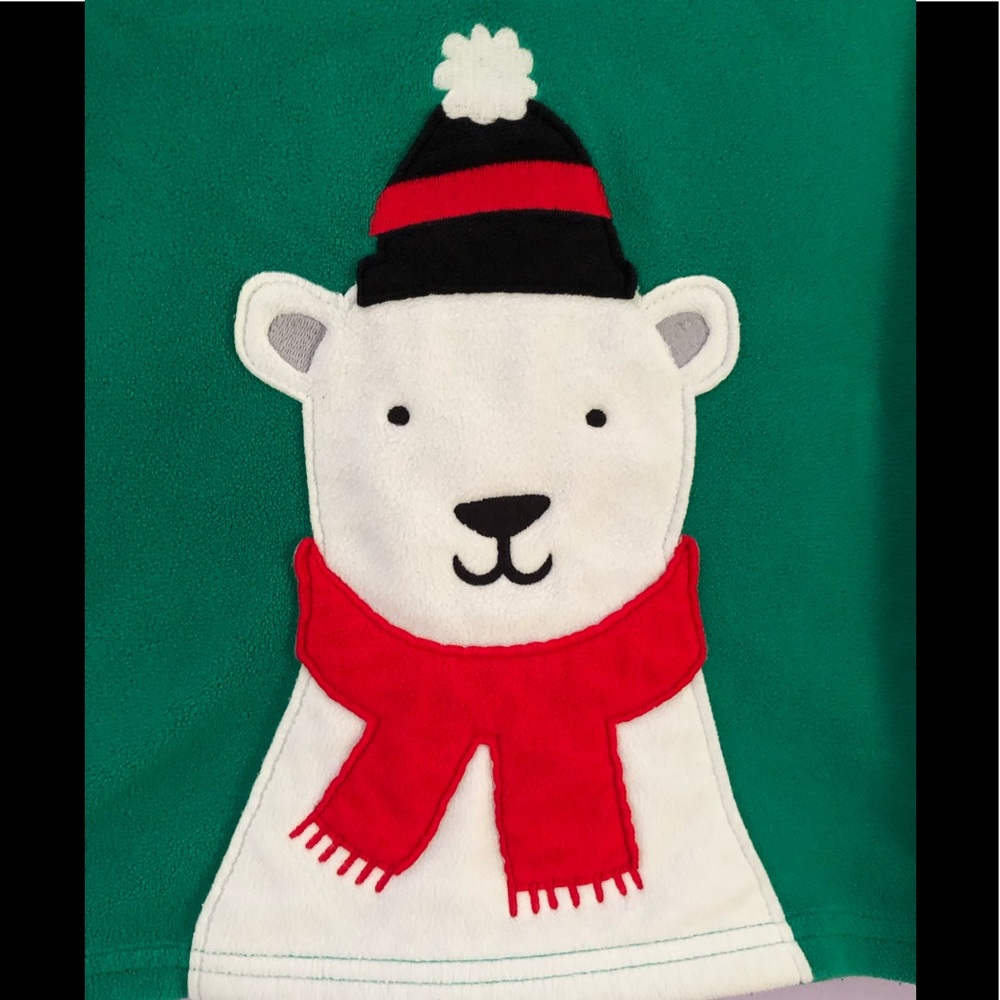 Kids Christmas Polar Bear Soft Long Sleeve Sweater - Picture 2 of 6